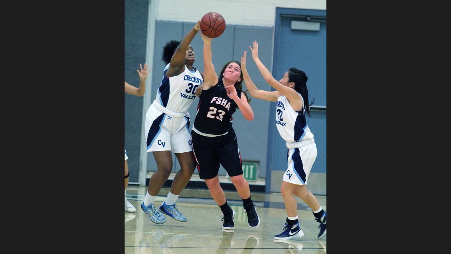 Photo Gallery: Crescenta Valley vs. Flintridge Sacred Heart in tournament girls' basketball