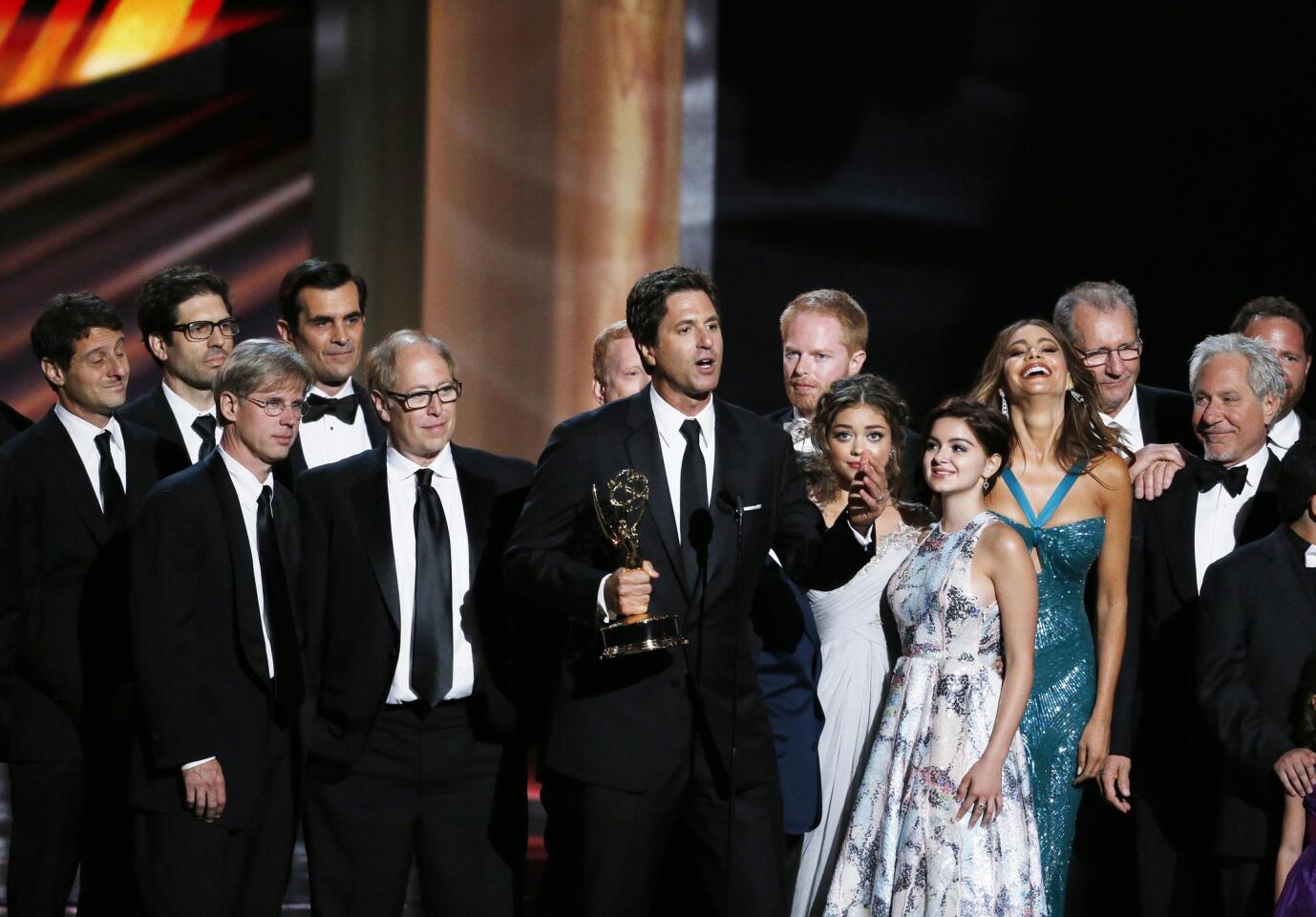 Steve Levitan (center), 'Modern Family'