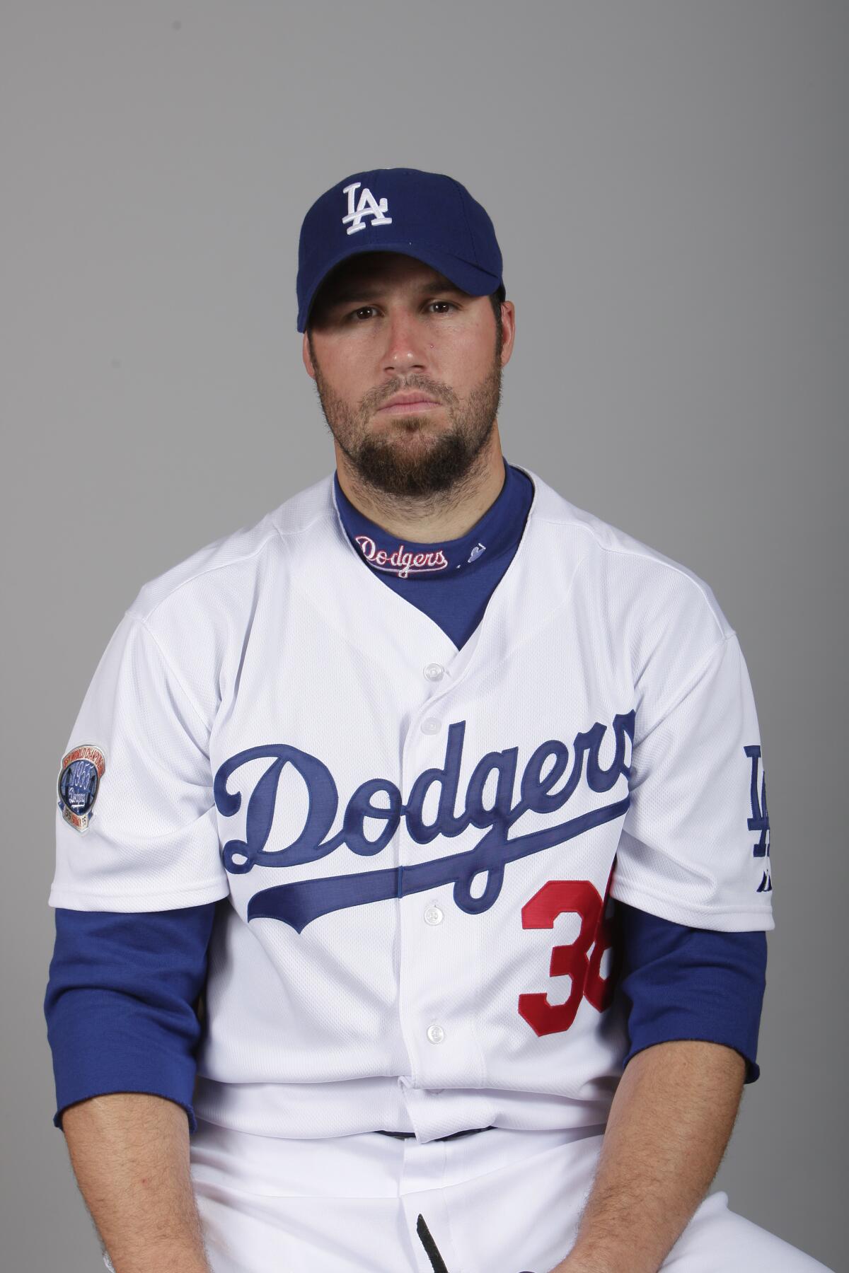 Los Angeles Dodgers' Eric Gagne during photo day at the team's spring training facility.