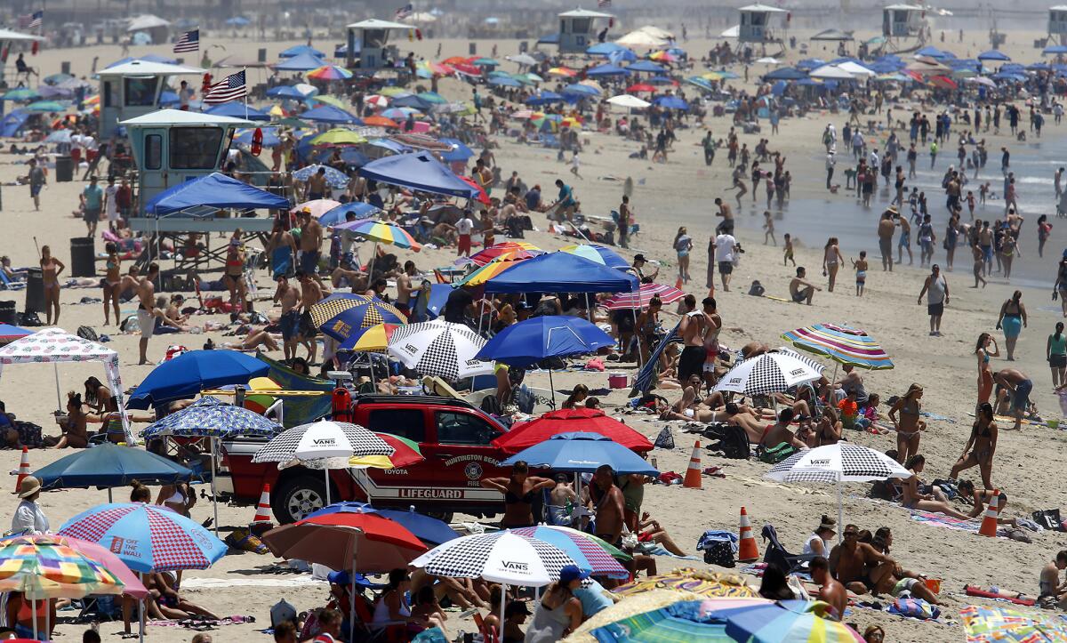 Huntington Beach police reportedly made 102 arrests during the recent nine-day Vans U.S. Open of Surfing, which draws more than 500,000 people annually to the south side of the pier.