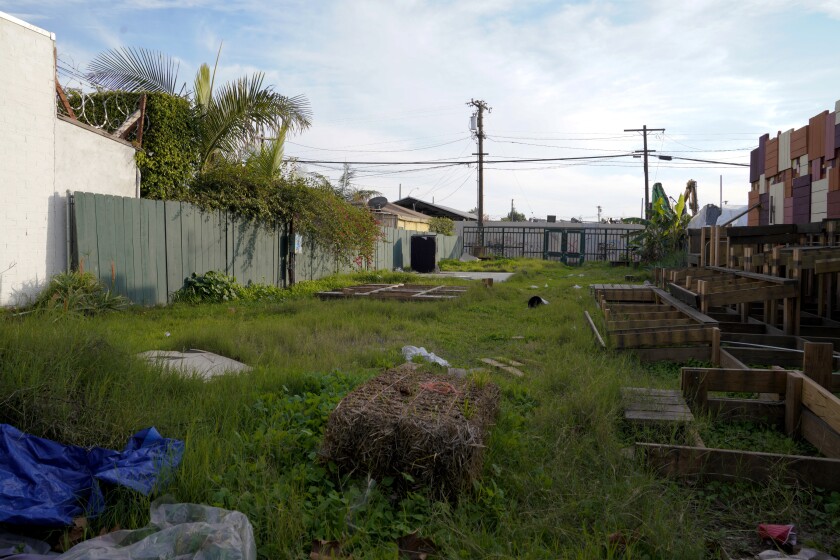 The Gilliam Family Community Space and Garden has been closed for some time and appears to be abandoned. The pocket park located on 28th Street in San Diego was suppose to be open for five years, however residents say the space was only open for about a year.