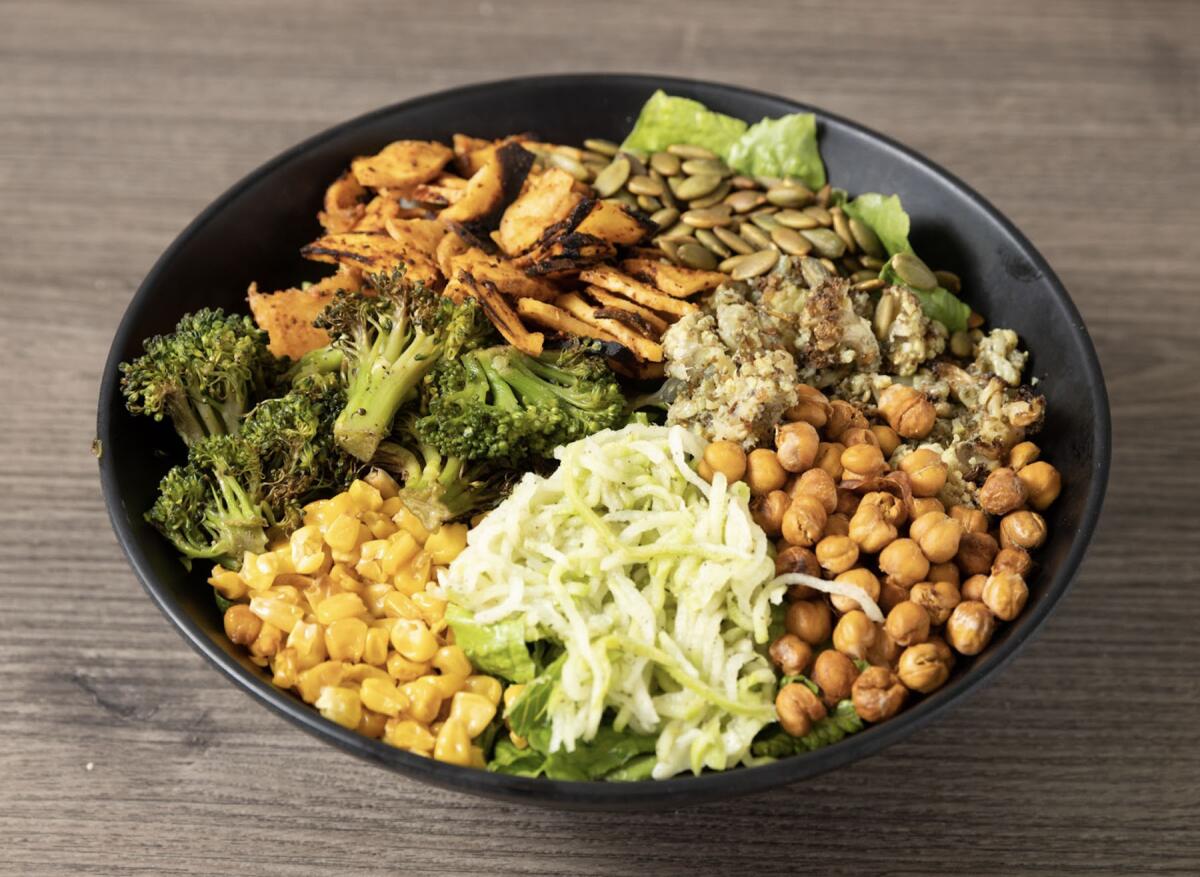 The Shake Your Cauliflower bowl at Our Green Affair.