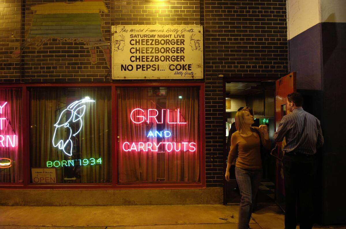 Chicago's Billy Goat Tavern was made famous in a "Saturday Night Live" sketch with John Belushi. The landmark may be displaced by a redevelopment project.