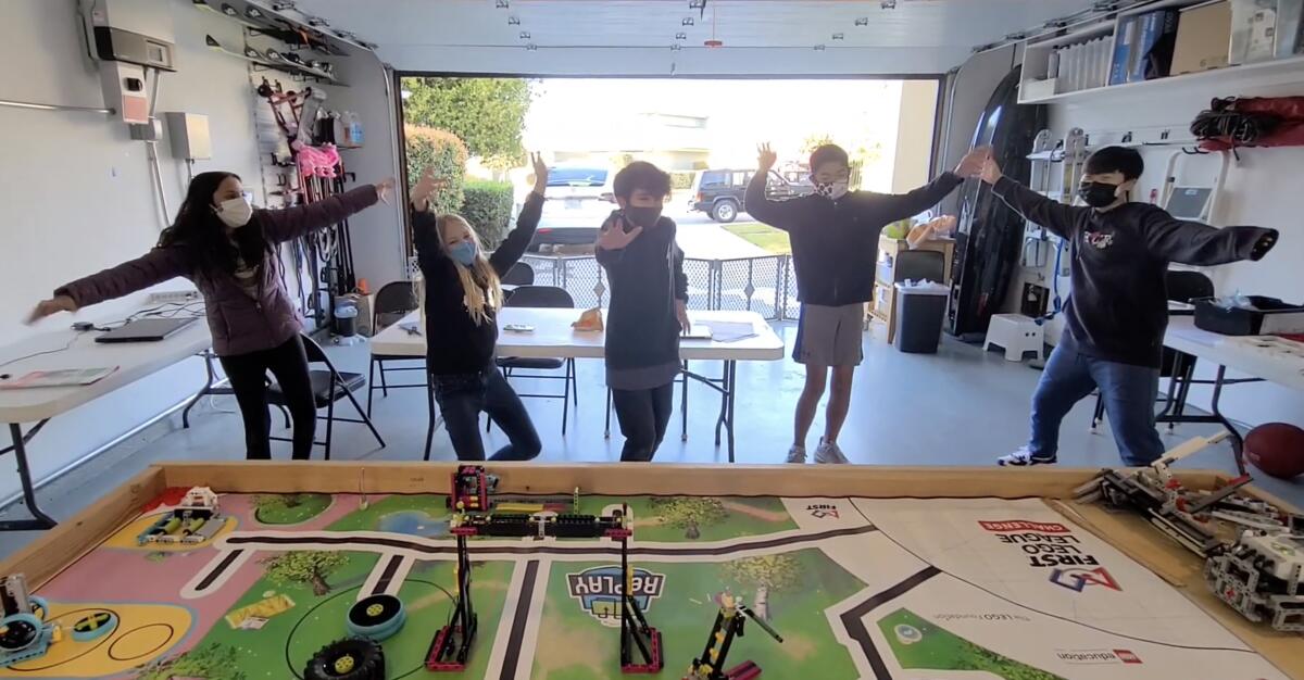 The Muirlands Master Builders robotics team created a website promoting physical activity as part of a competition.