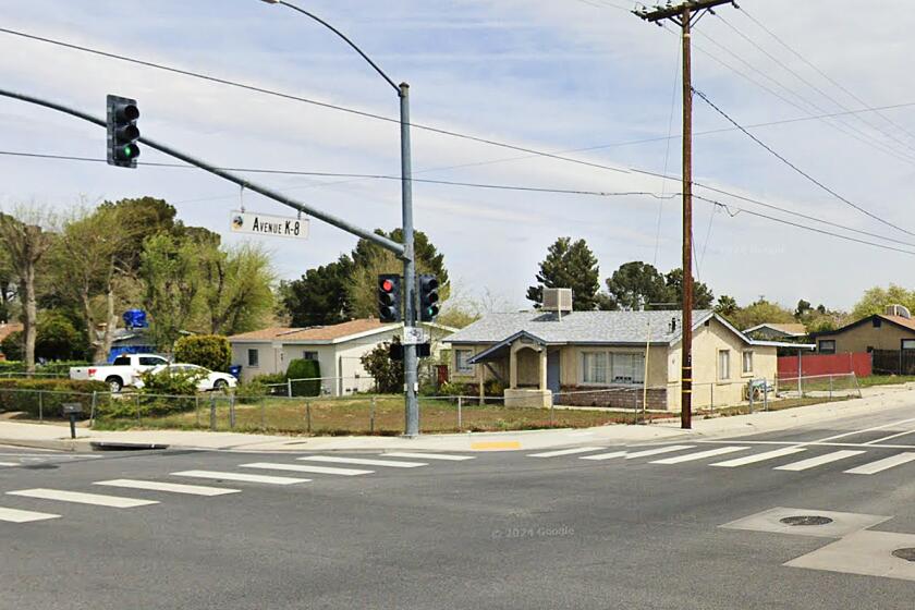 LASD deputies shot a pit bull to death during a dog attack on the 43200 block of 20th Street West in Lancaster on July 20, 2026. (Google Street View)