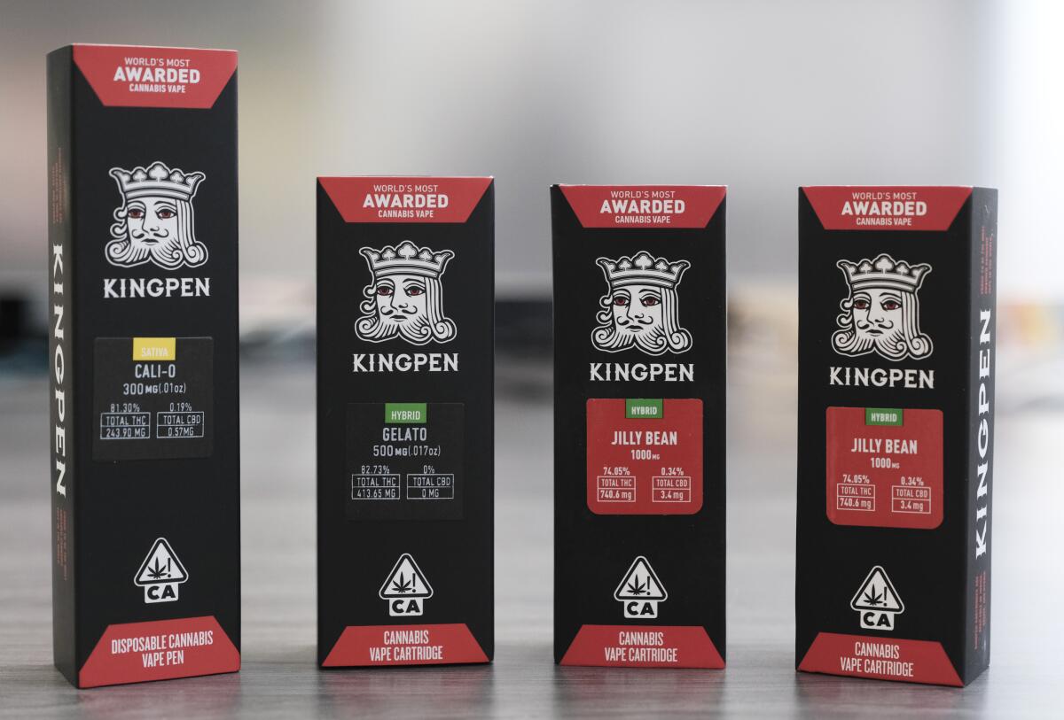 Kingpen vape gear, both real and counterfeit