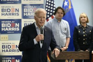 US President Joe Biden speaks during a campaign event at the Washoe Democratic Party Office in Reno, Nevada, March 19, 2024. Biden travels to Nevada, Arizona and Texas on a three-day campaign trip. (Photo by Brendan SMIALOWSKI / AFP) (Photo by BRENDAN SMIALOWSKI/AFP via Getty Images)