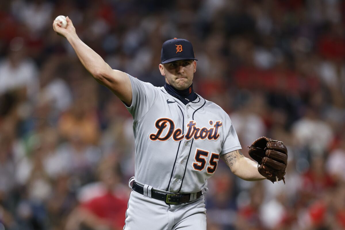 Detroit Tigers relief pitcher Alex Lange