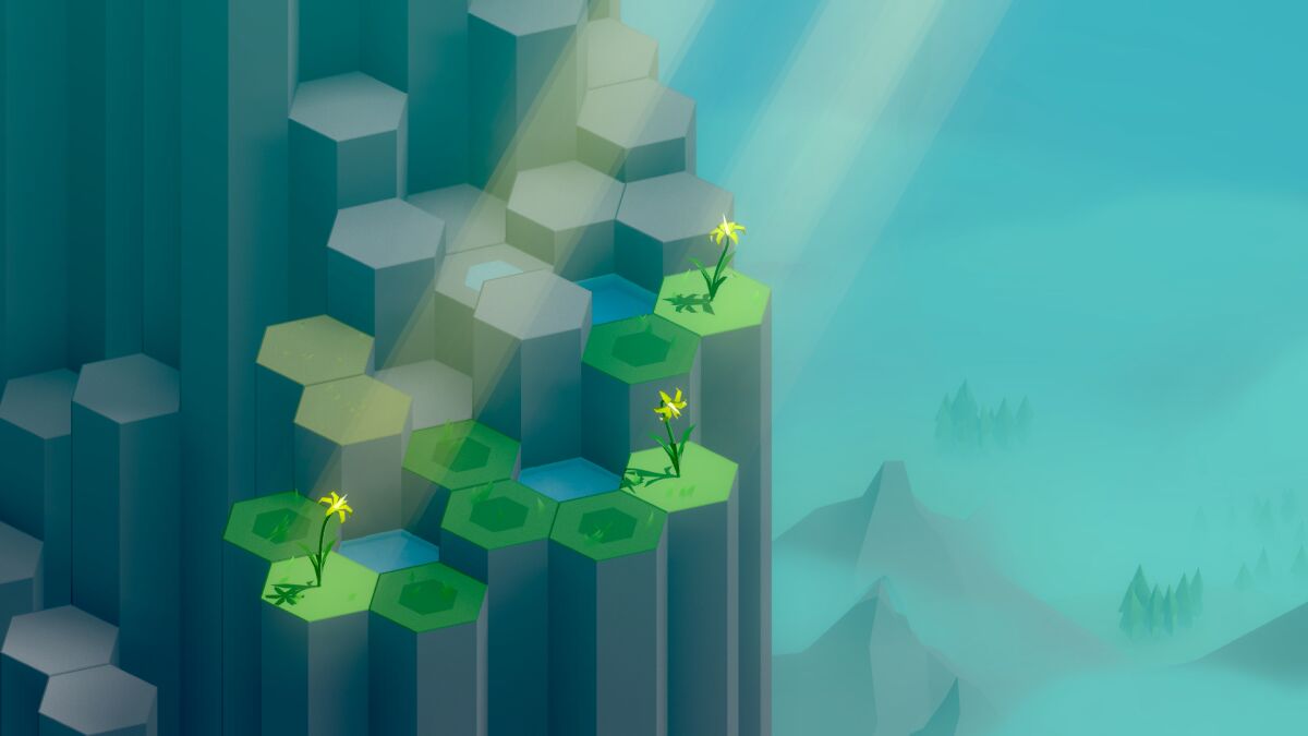 A still from the upcoming puzzle game “Spring Falls.”