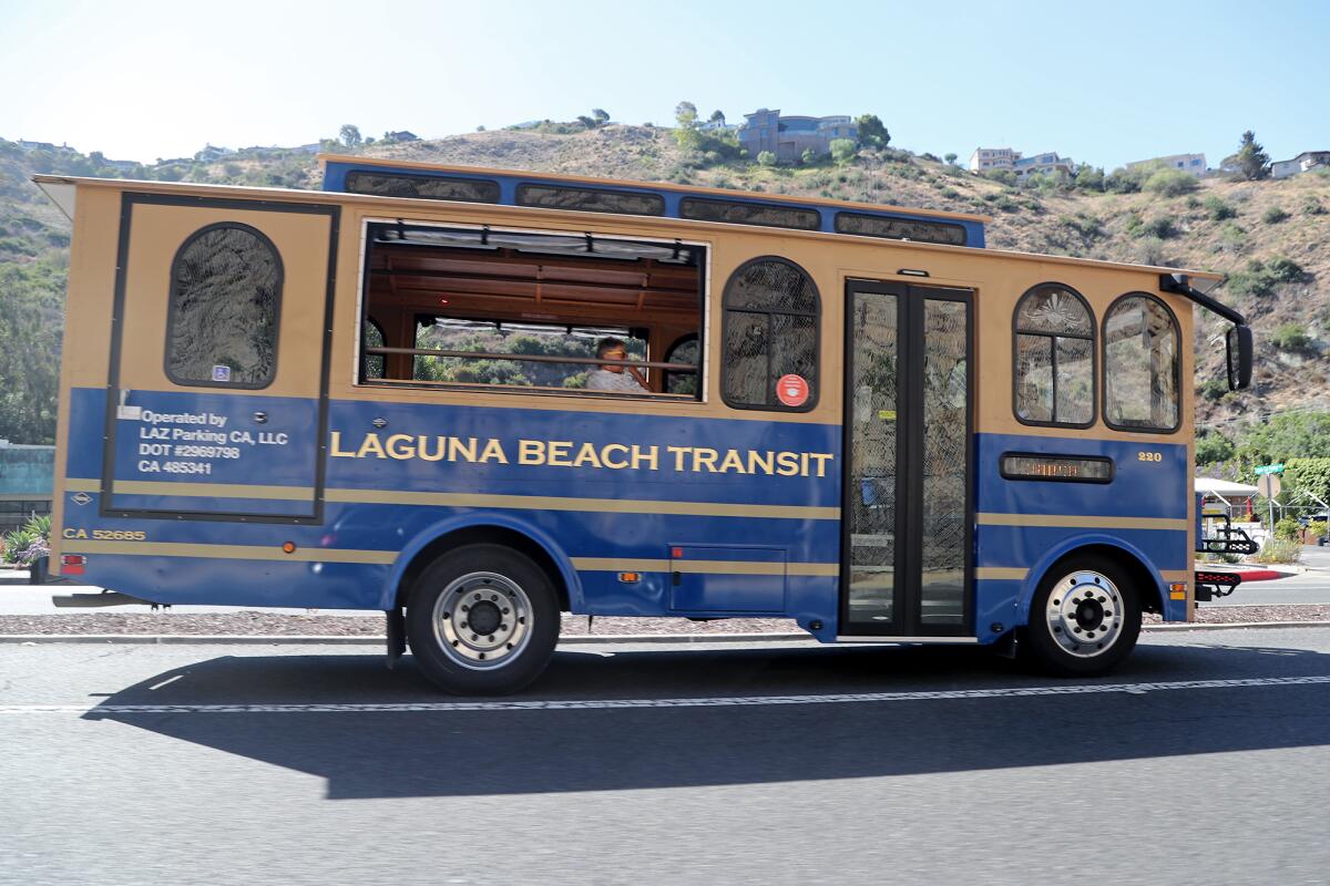 A new neighborhood beach trolley program got underway Friday in Laguna Beach.