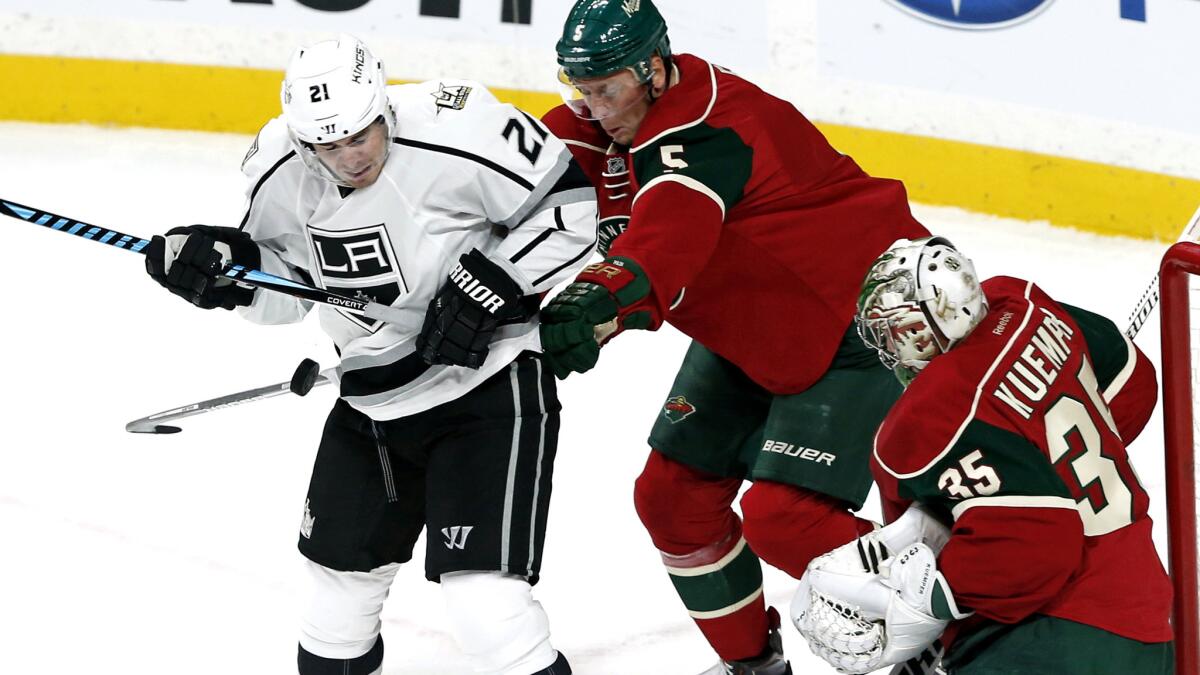 Last season Christian Folin and goalie Darcy Kuemper were with the Wild battling Nick Shore and the Kings. The former Minnesota pair is now with L.A.