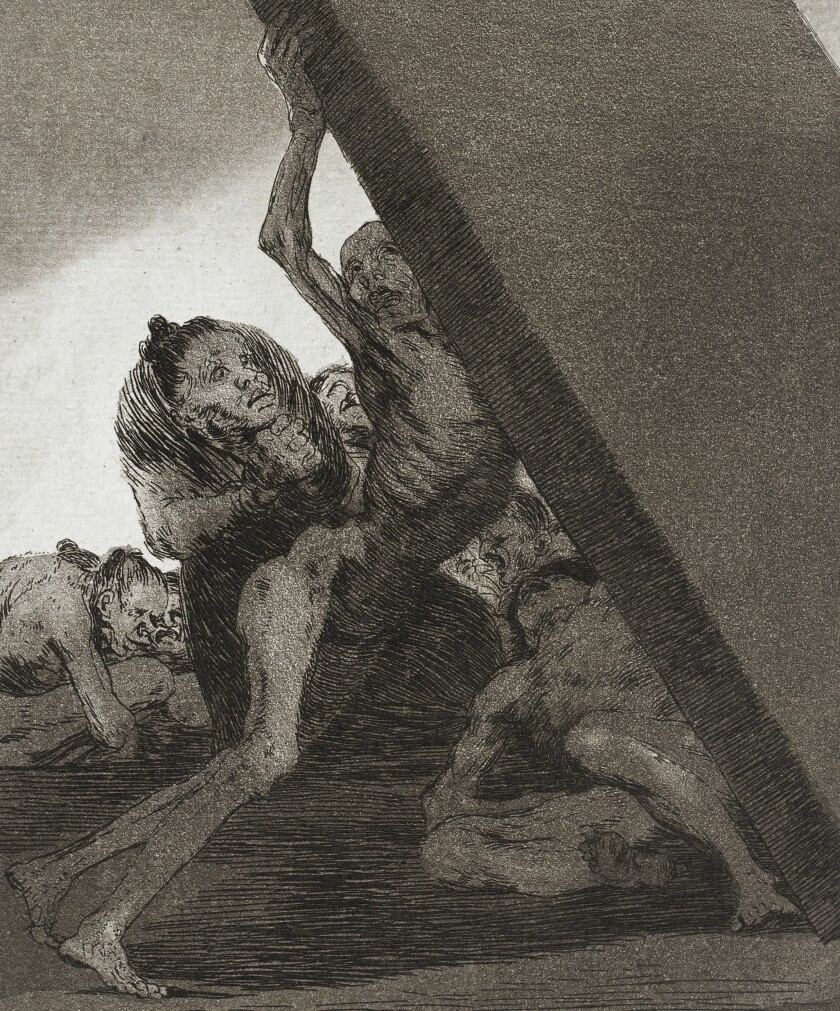 Francisco de Goya y Lucientes, Caprichos #59, ‘¿Y aún no se van?’ 1799.