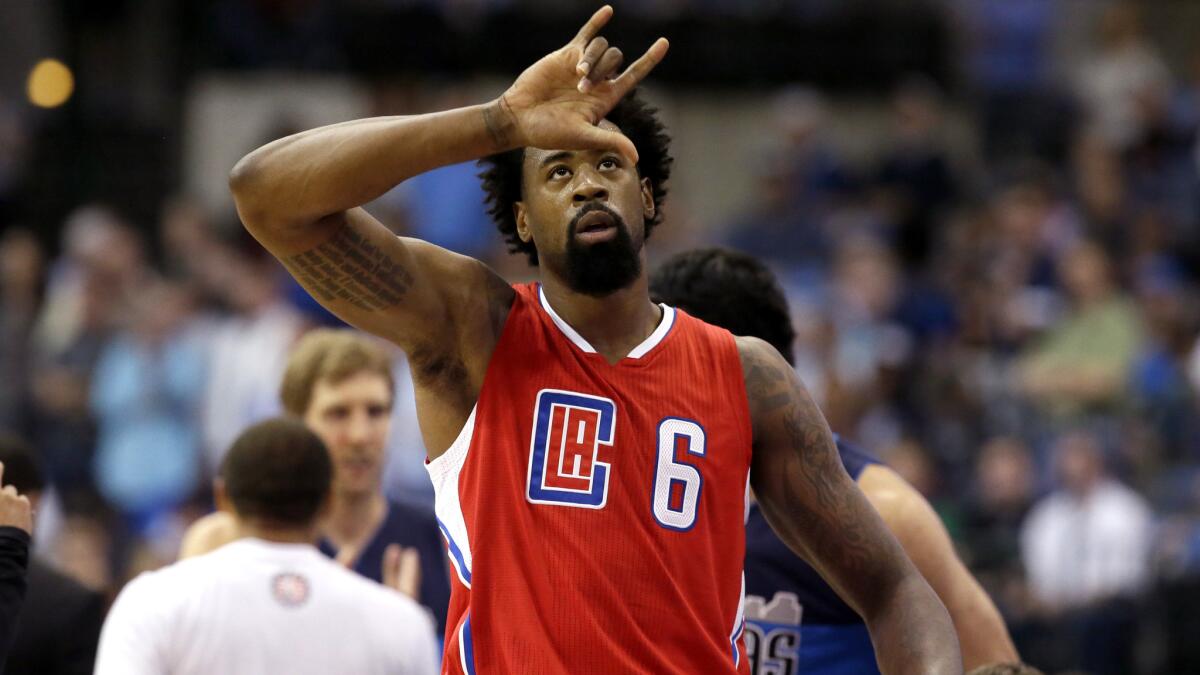 Clippers center DeAndre Jordan lets Mavericks fans know their boos will not bother him during the game Wednesday night.