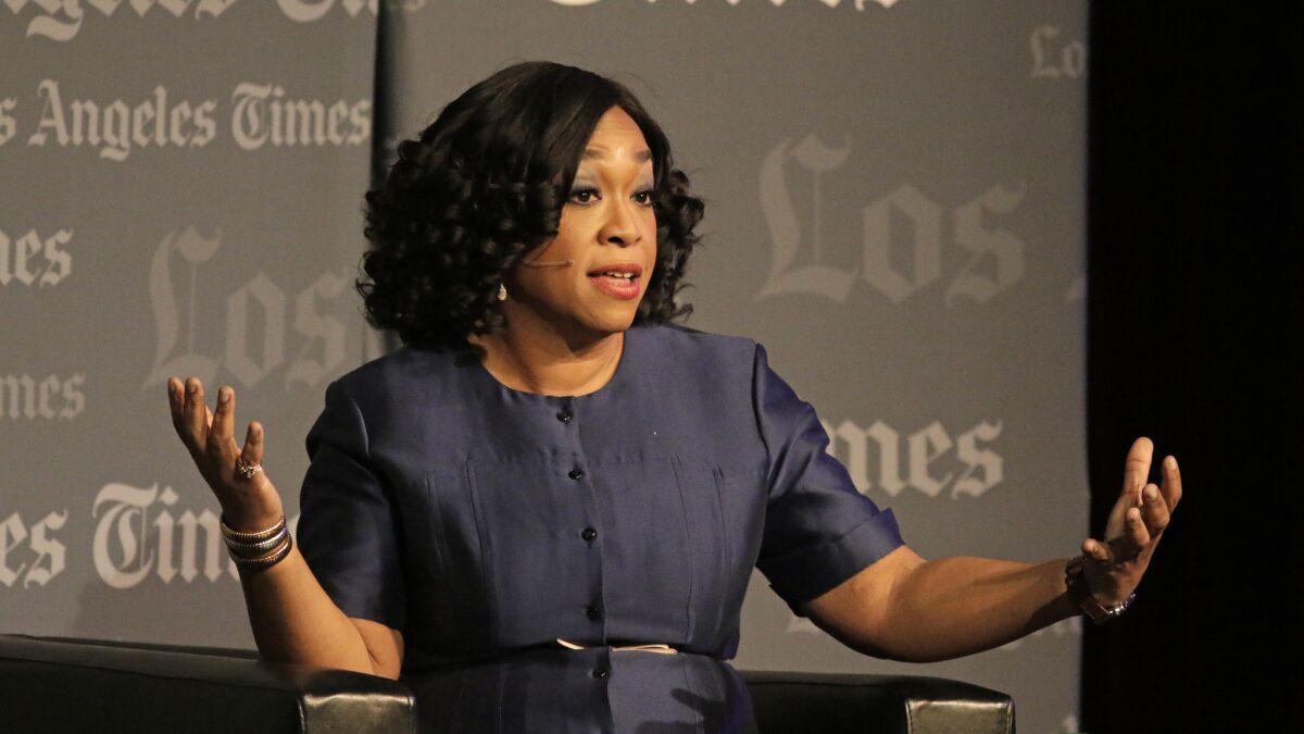 Shonda Rhimes at a Los Angeles Times promotional event at USC.