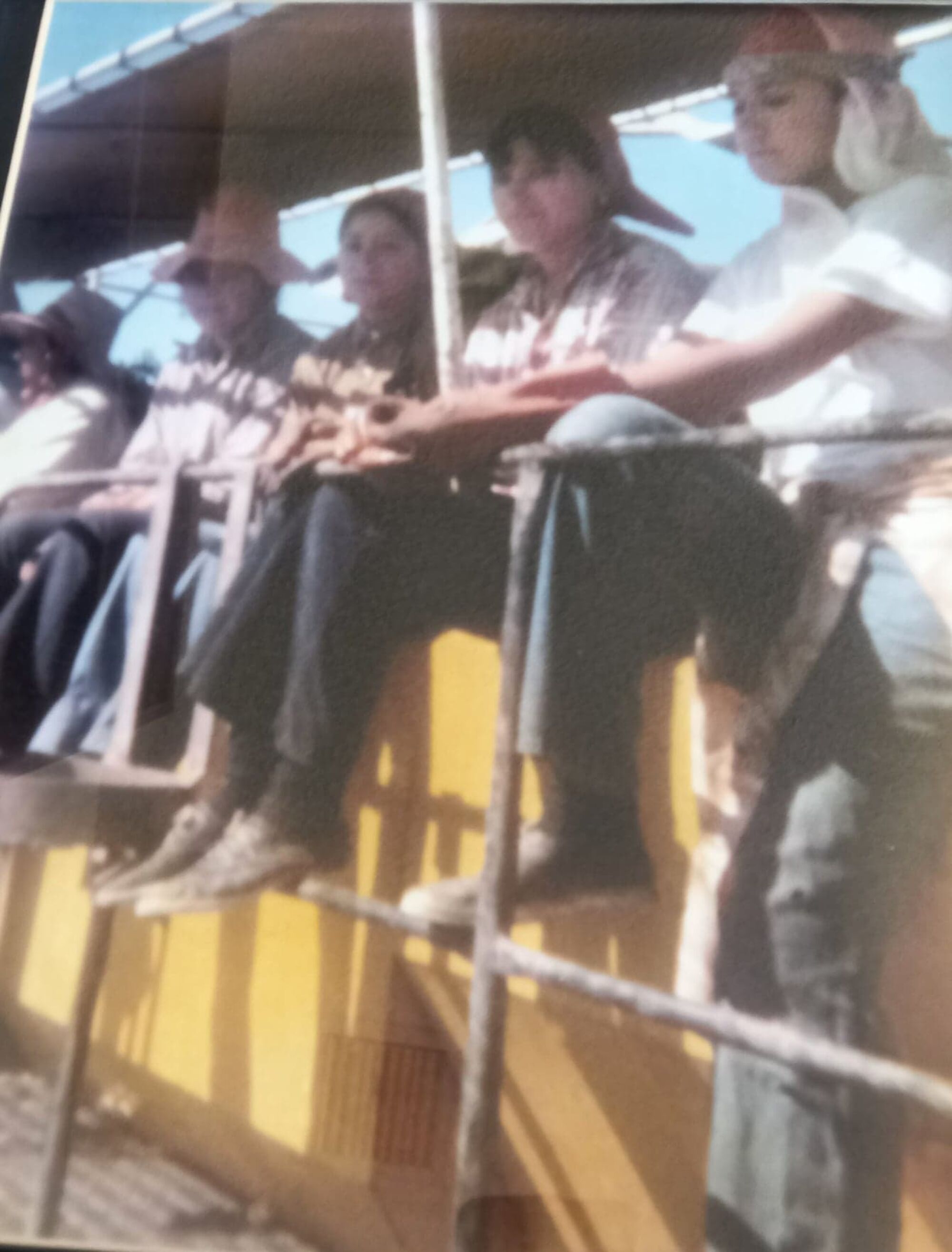 Olivia Zepeda, (first from right) as a teenager, at work in California.