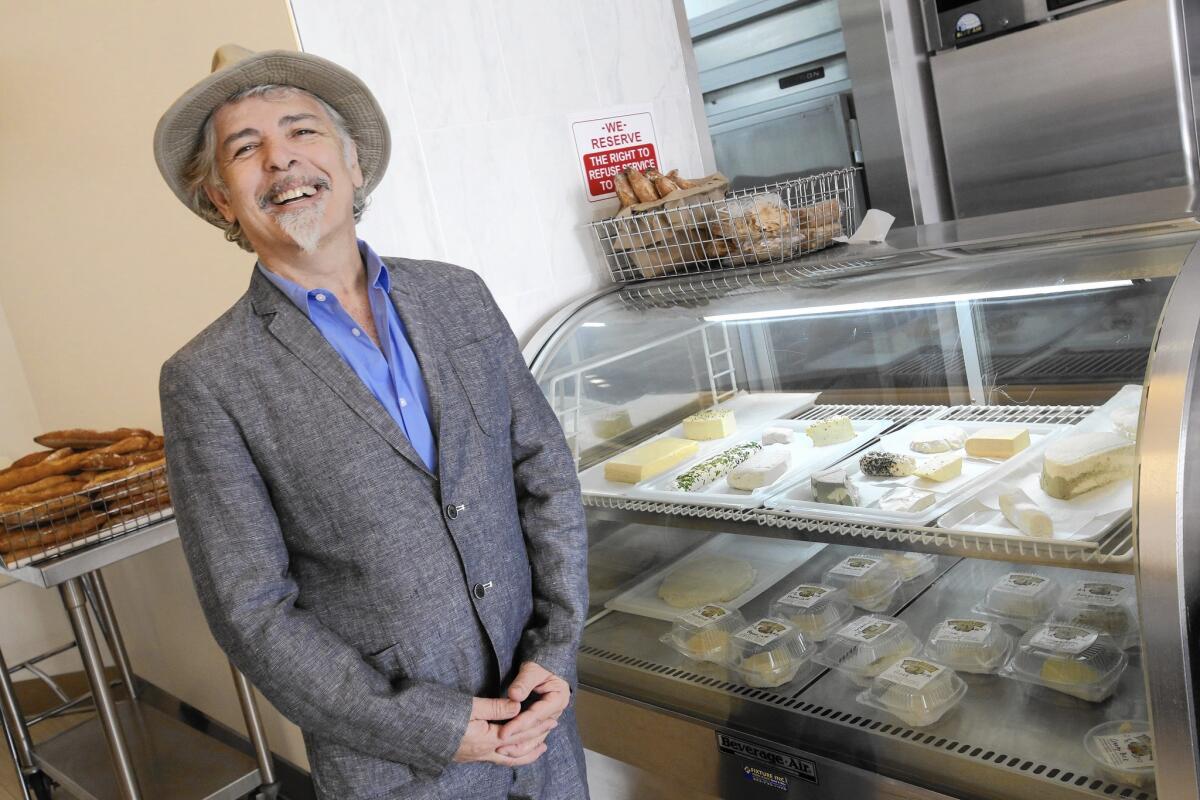 Youssef Fakhouri at his vegan cheese shop, Vromage. All the cheeses are made with nut milks and olive oil.