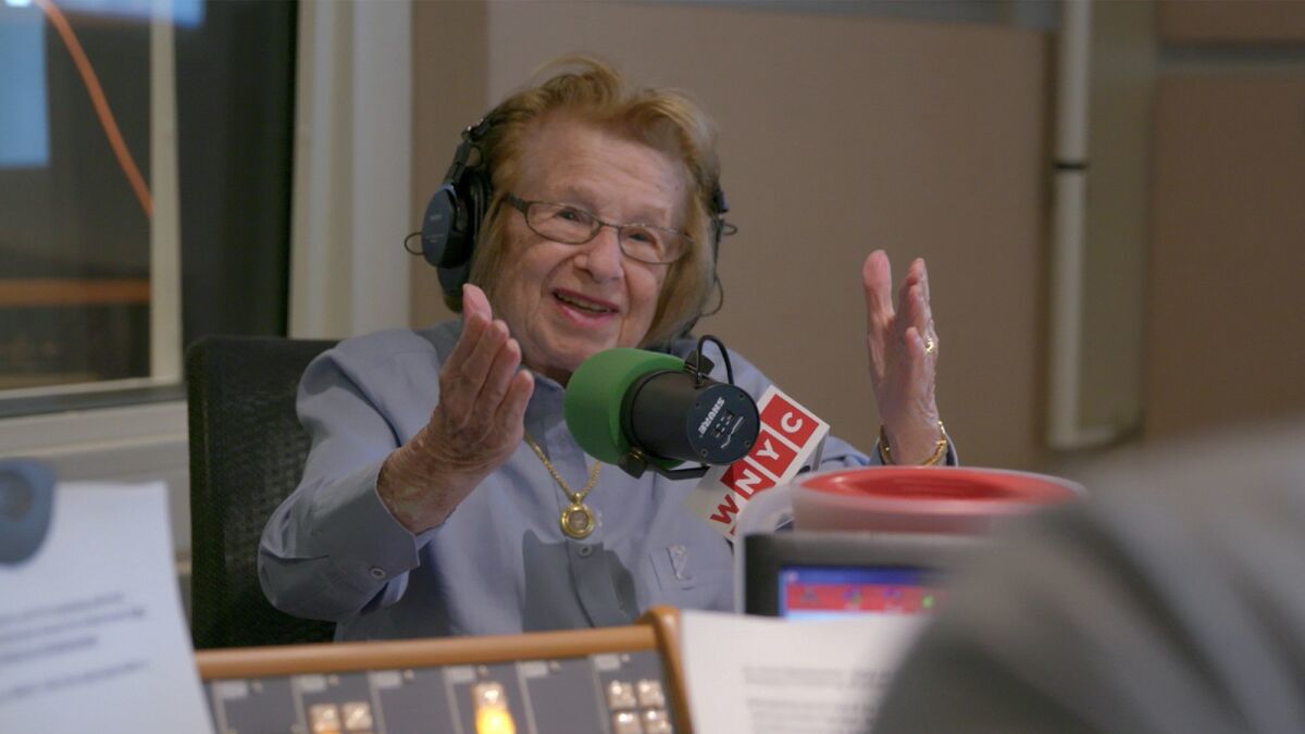Ruth Westheimer in the documentary "Ask Dr. Ruth."