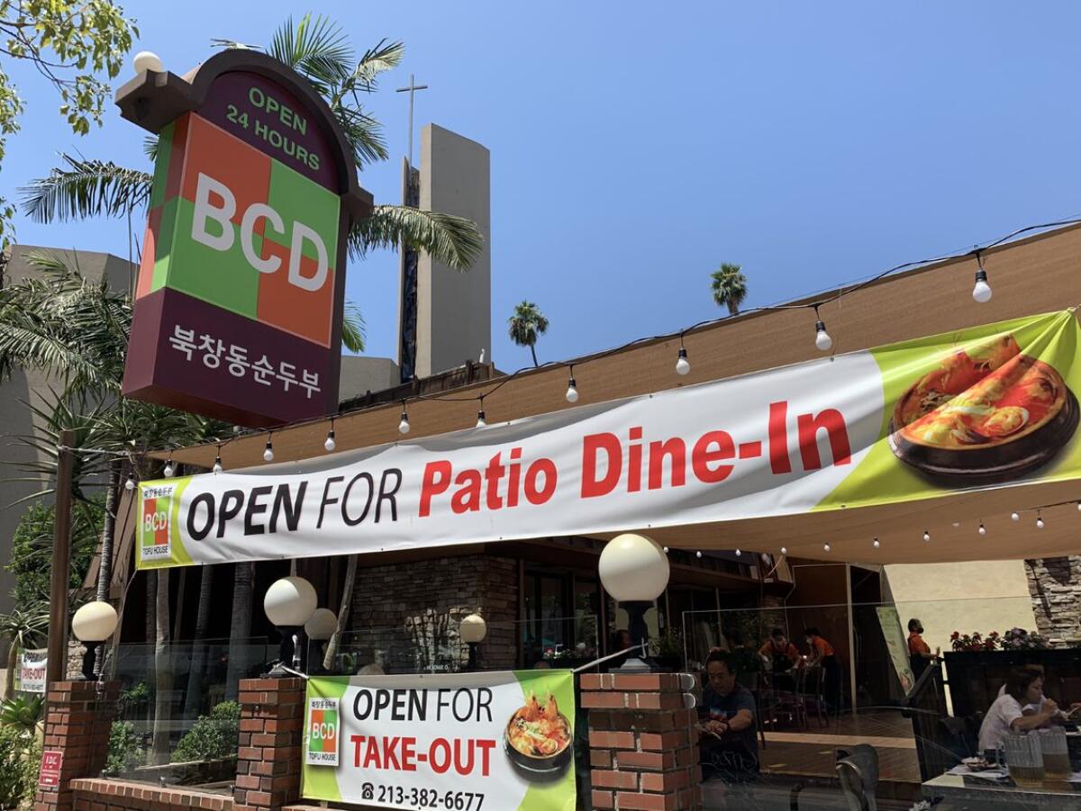 BCD Tofu House on Wilshire Boulevard.