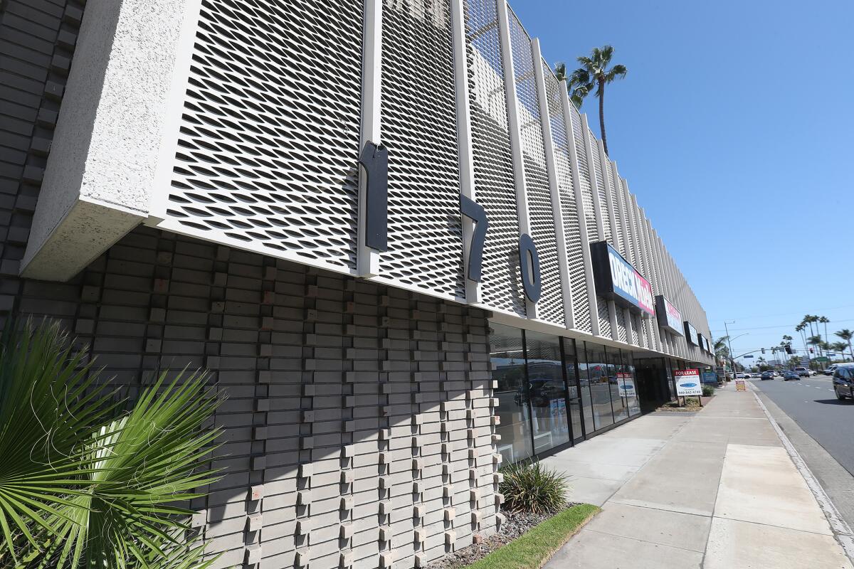 Cannabis retailer Catalyst will move into two suites of the commercial building located at 170 E. 17th St. in Costa Mesa.