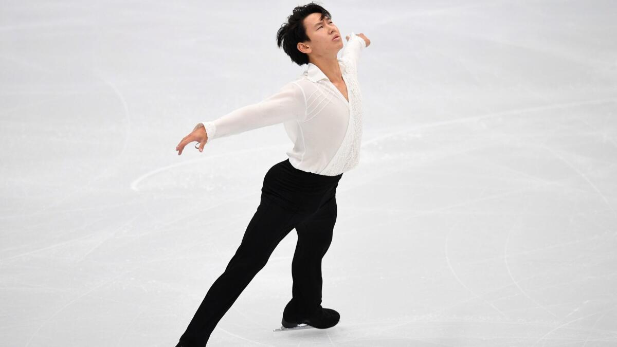 Kazakhstan's Denis Ten, shown in 2017, was stabbed to death at age 25.