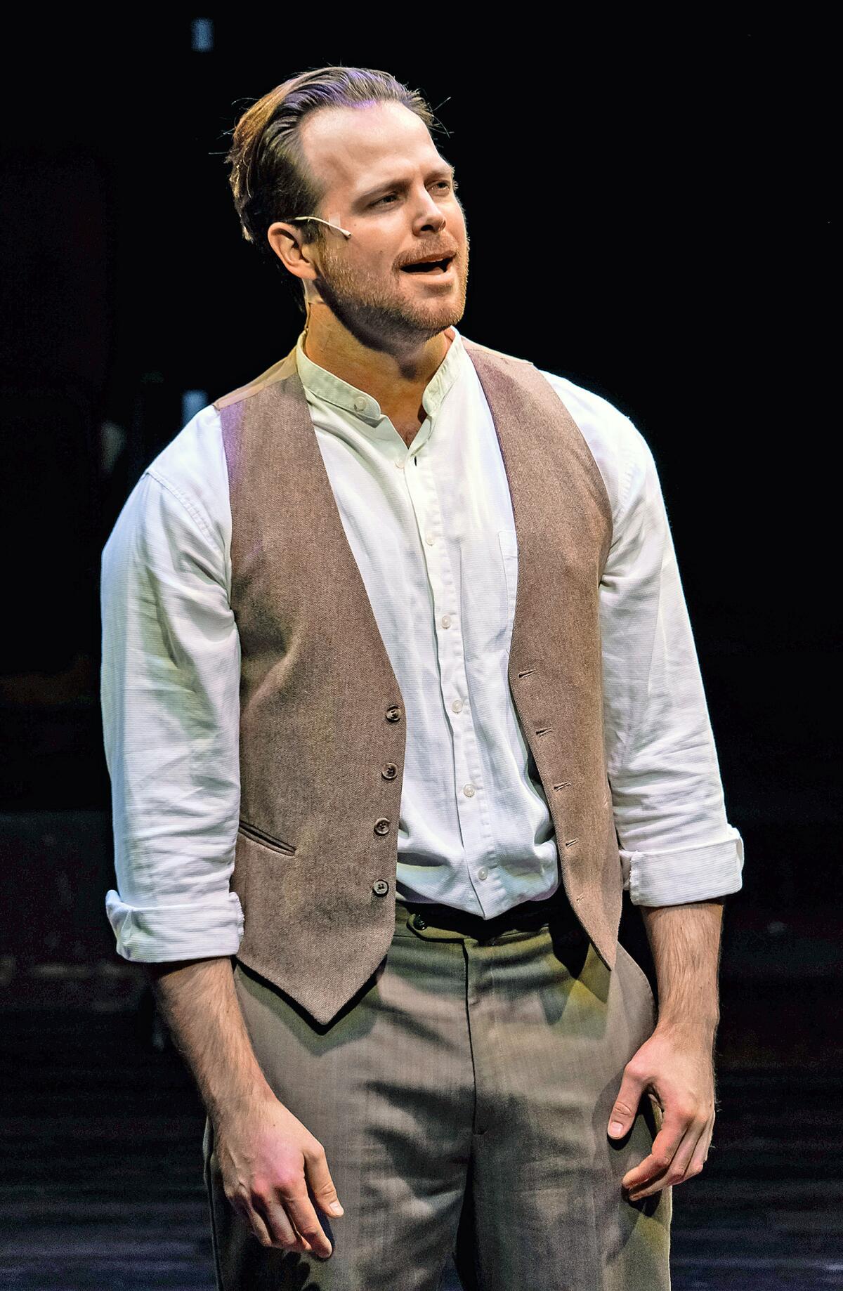 Jacob Reynolds as Billy sings the title song in “Bright Star”