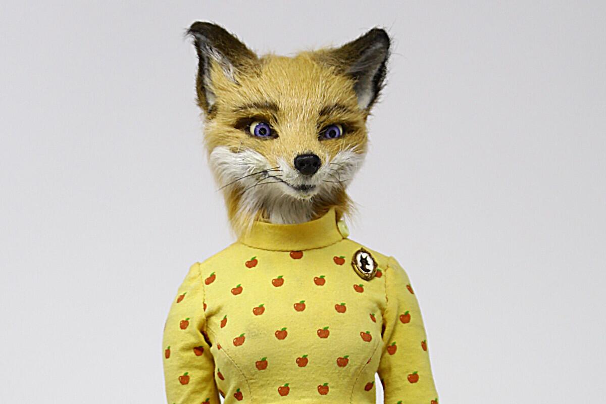 A Mrs. Fox Puppet from Wes Anderson's 2009 film "Fantastic Mr. Fox."