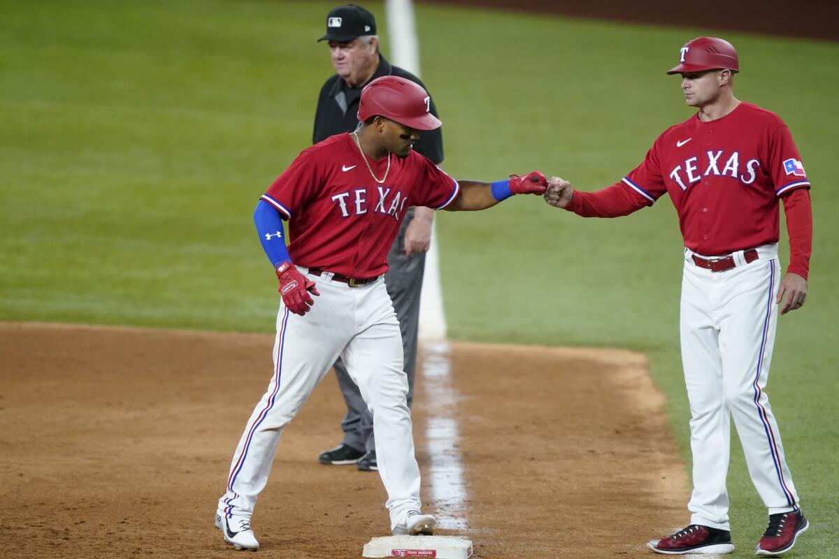 Garcia's 2-run single pushes Rangers past Athletics 3-2 - The San Diego  Union-Tribune