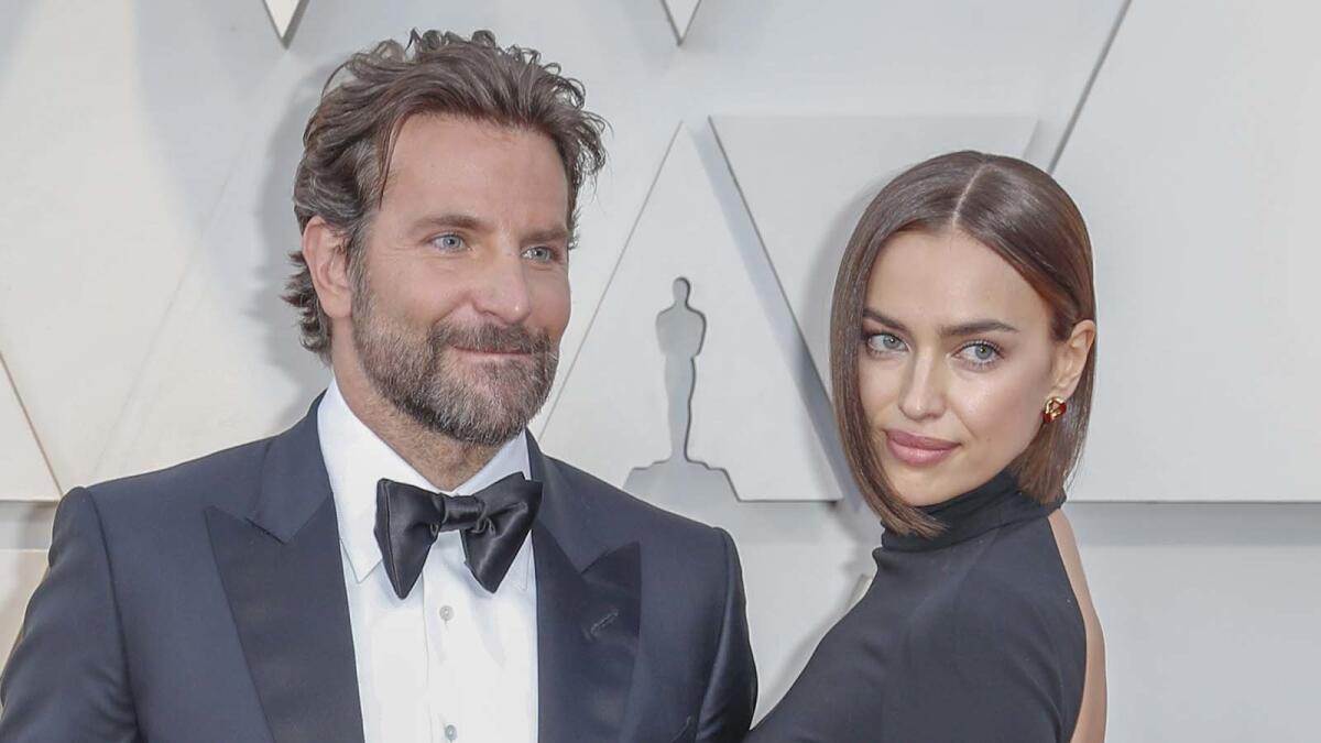 Bradley Cooper and Irina Shayk at the 91st Academy Awards on Feb. 24 in Hollywood.