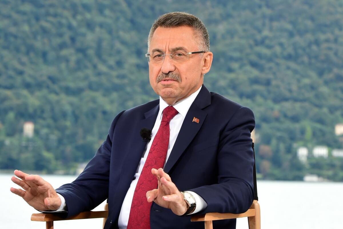 Turkish Vice President Fuat Oktay.