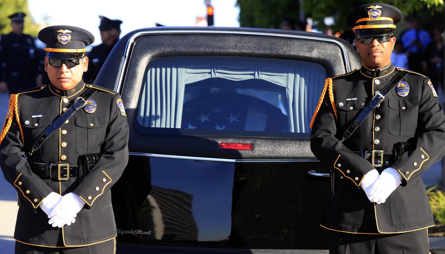 Funeral for LAPD Officer Roberto Sanchez