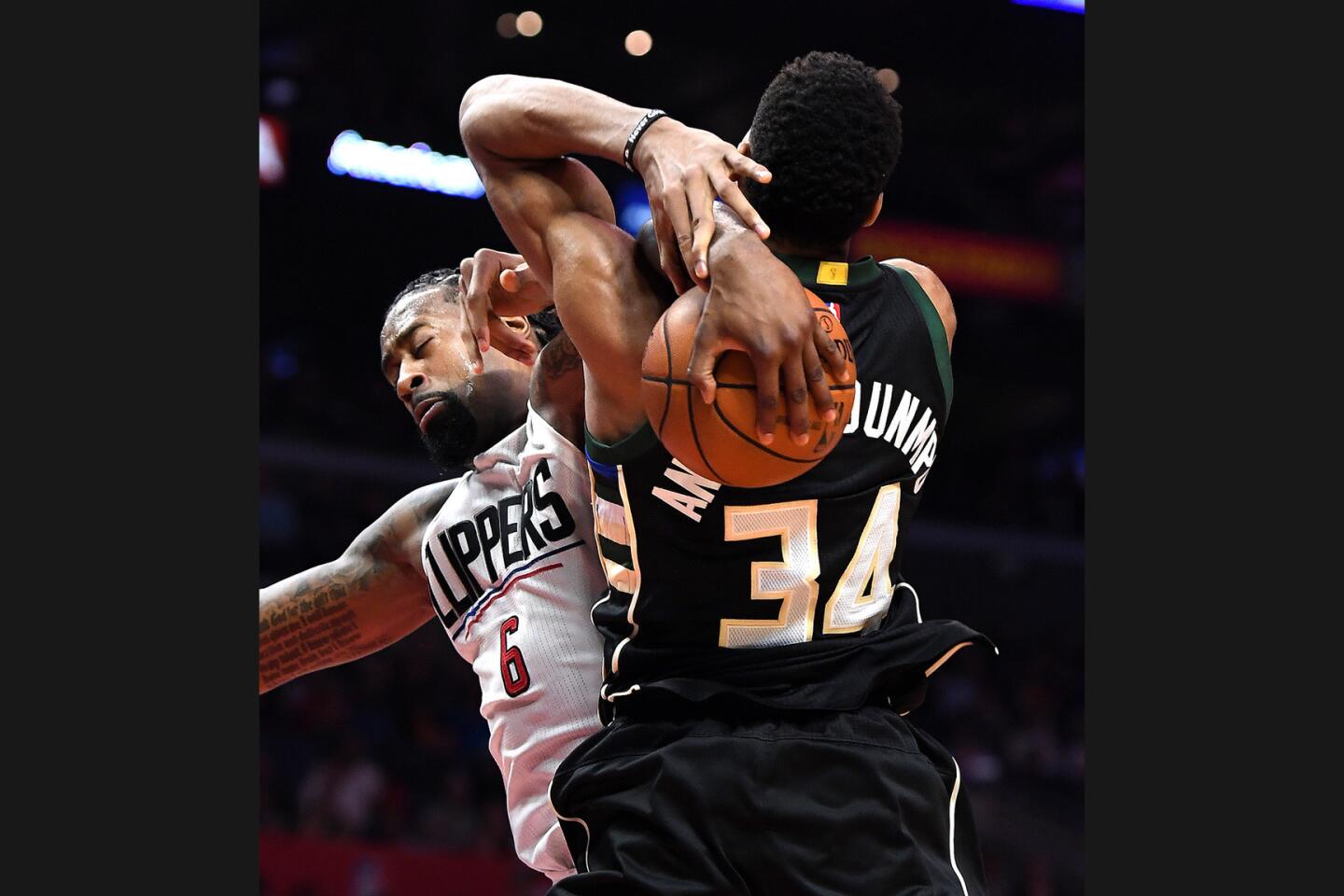 DeAndre Jordan, Clippers beat Bucks after Giannis Antetokounmpo