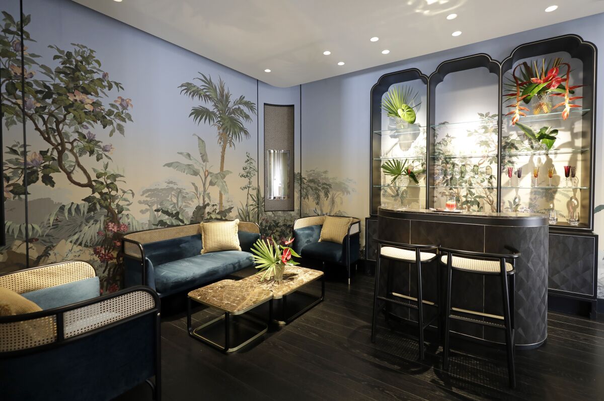 The Champagne and juice bar in the revamped Van Cleef & Arpels store in Beverly Hills.