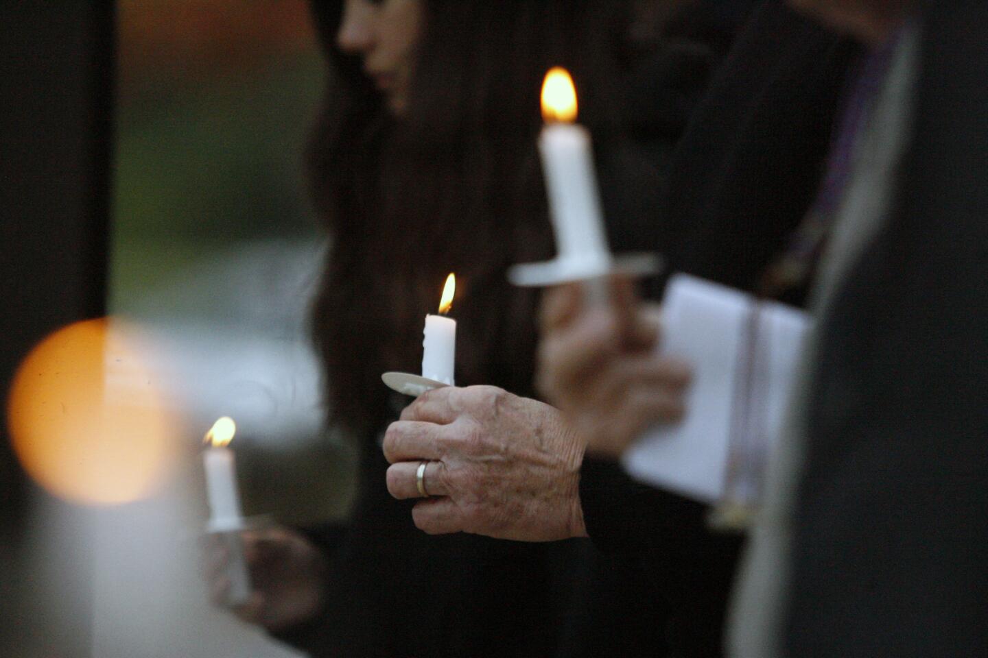 St. George's Episcopal candlelight vigil for Newton, Ct. shooting