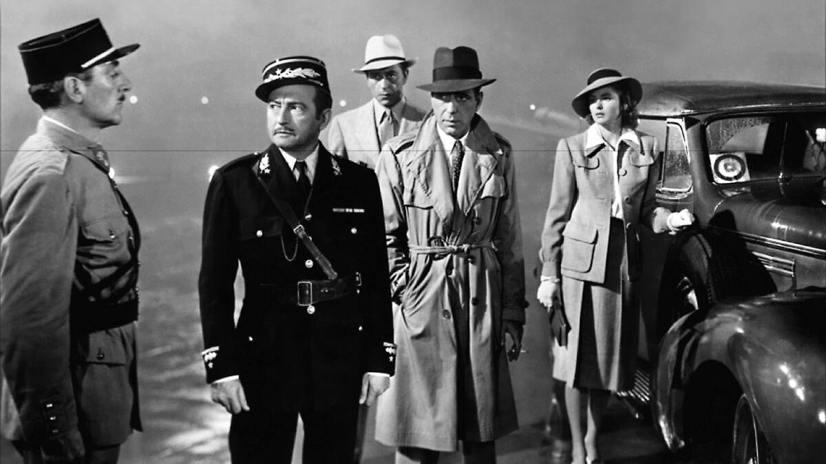 A scene from "Casablanca."