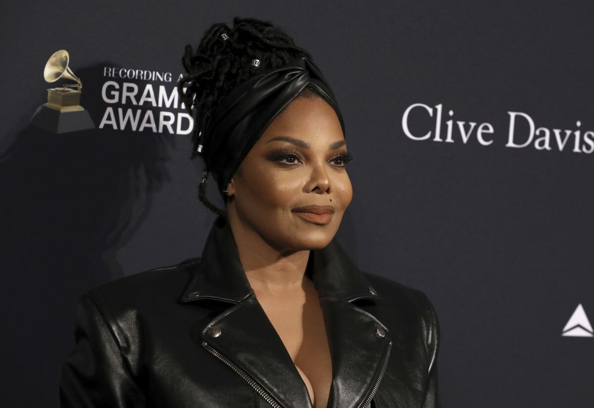 Janet Jackson at a pre-Grammy party in January 2020