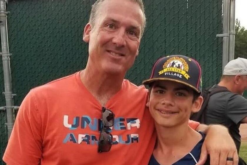 Steve Pirolli, 54, and son Stephen Pirolli Jr., 13, shared a love for baseball. They were killed in a Poway car accident Friday.