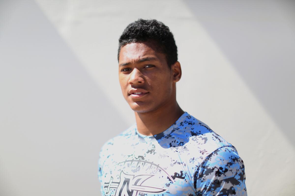 Football star Mique Juarez will line up at a number of positions for North Torrance High School this season, but is already considered one of the top linebackers in the country.