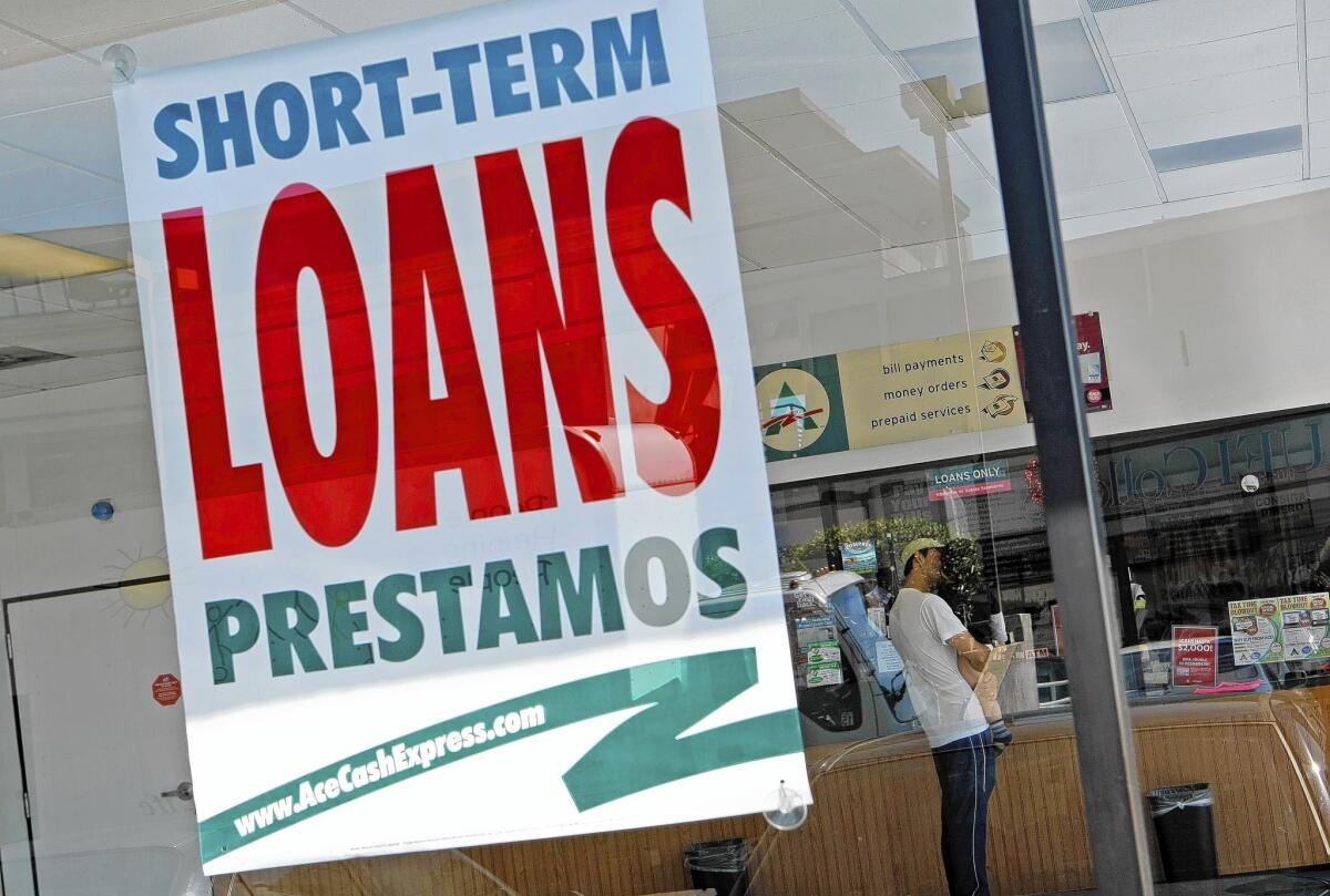 A payday-loan shop.