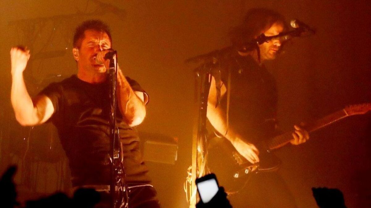 Review: Trent Reznor's Nine Inch Nails at 30 sounds like a band for right  now - Los Angeles Times