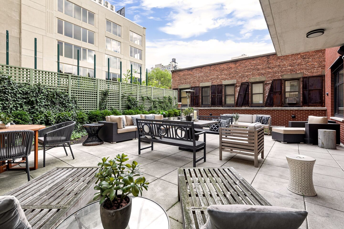 The three-bedroom condo listed by Joe Jonas and Sophie Turner includes an outdoor terrace and spans an entire floor in a boutique building in Lower Manhattan.