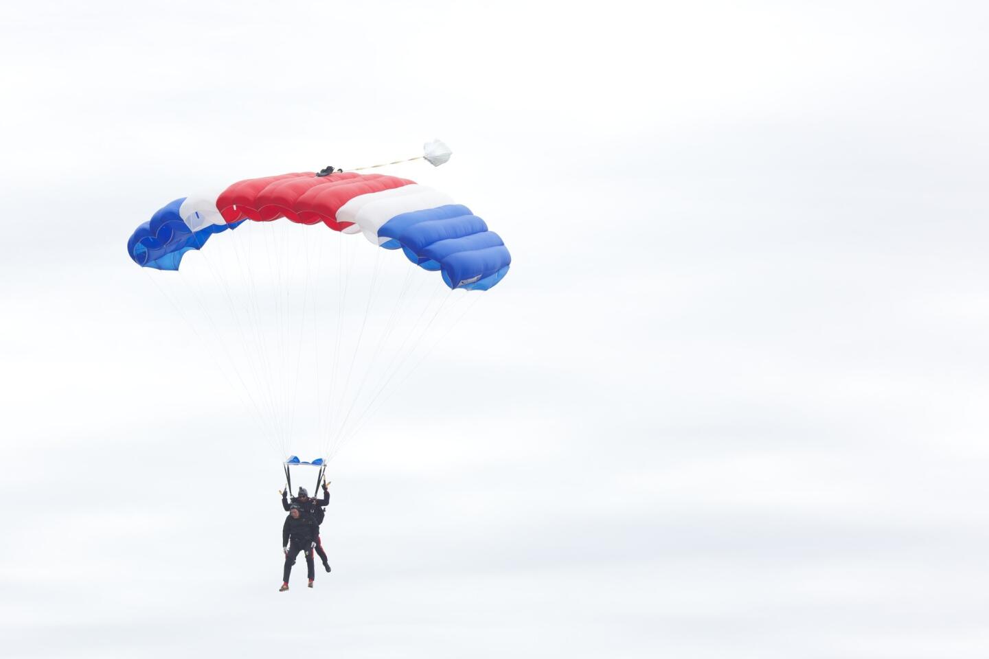 George H.W. Bush skydives