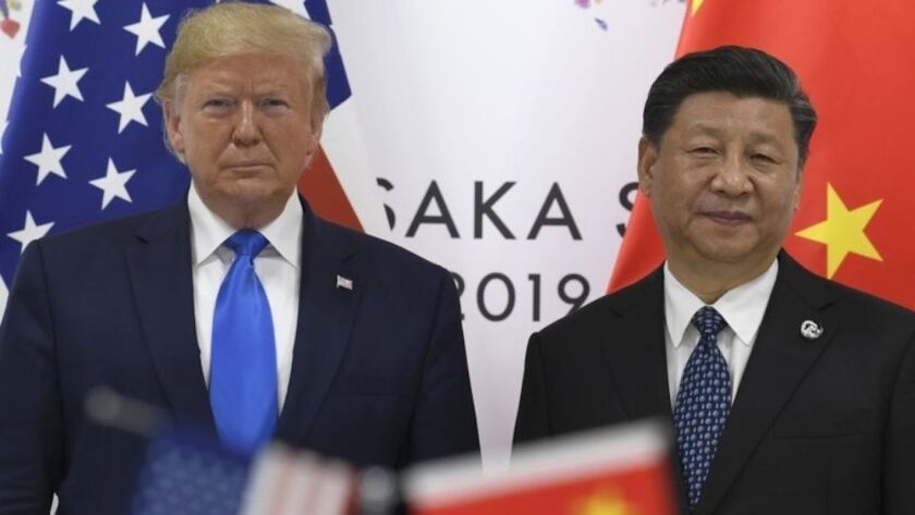 El presidente de EEUU, Donald Trump, y el mandatario chino, Xi Jinping,