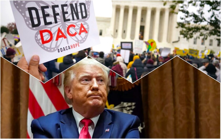 Piden al presidente Donald Tump que desista de intentar derogar el programa migratorio DACA.