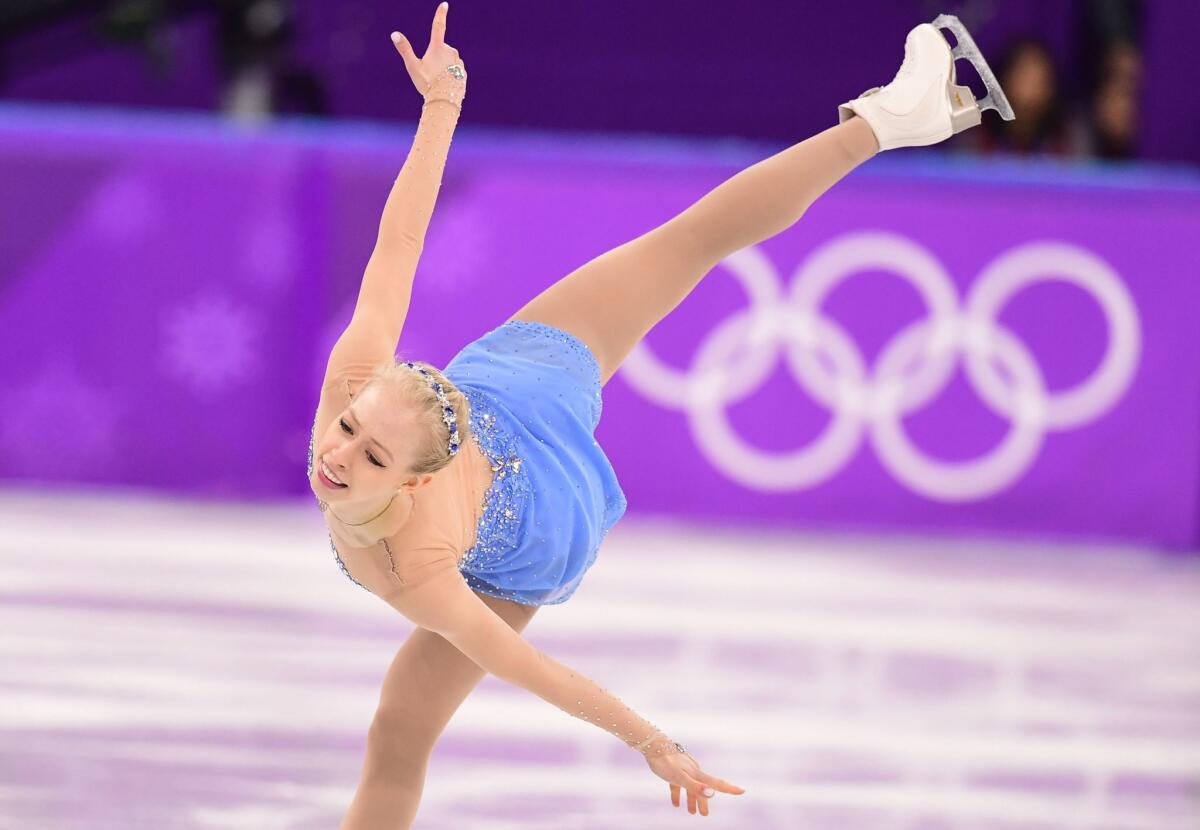 USA's Bradie Tennell competes in the women's free skate