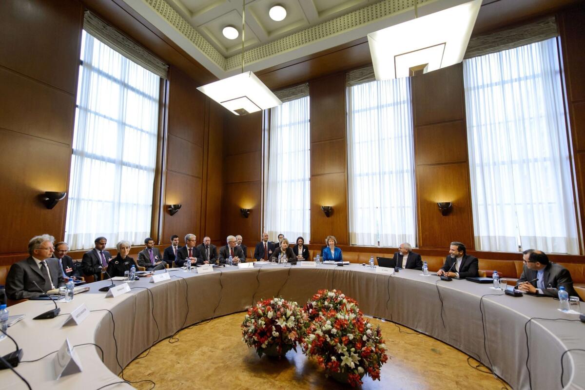 Representatives of Iran and six world powers meet in Geneva to seek a resolution to the dispute over Tehran's nuclear program.