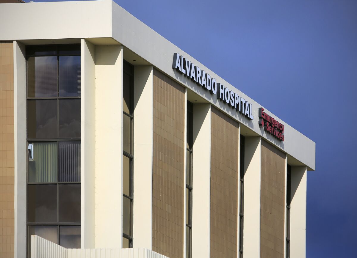 Alvarado Hospital Medical Center.
