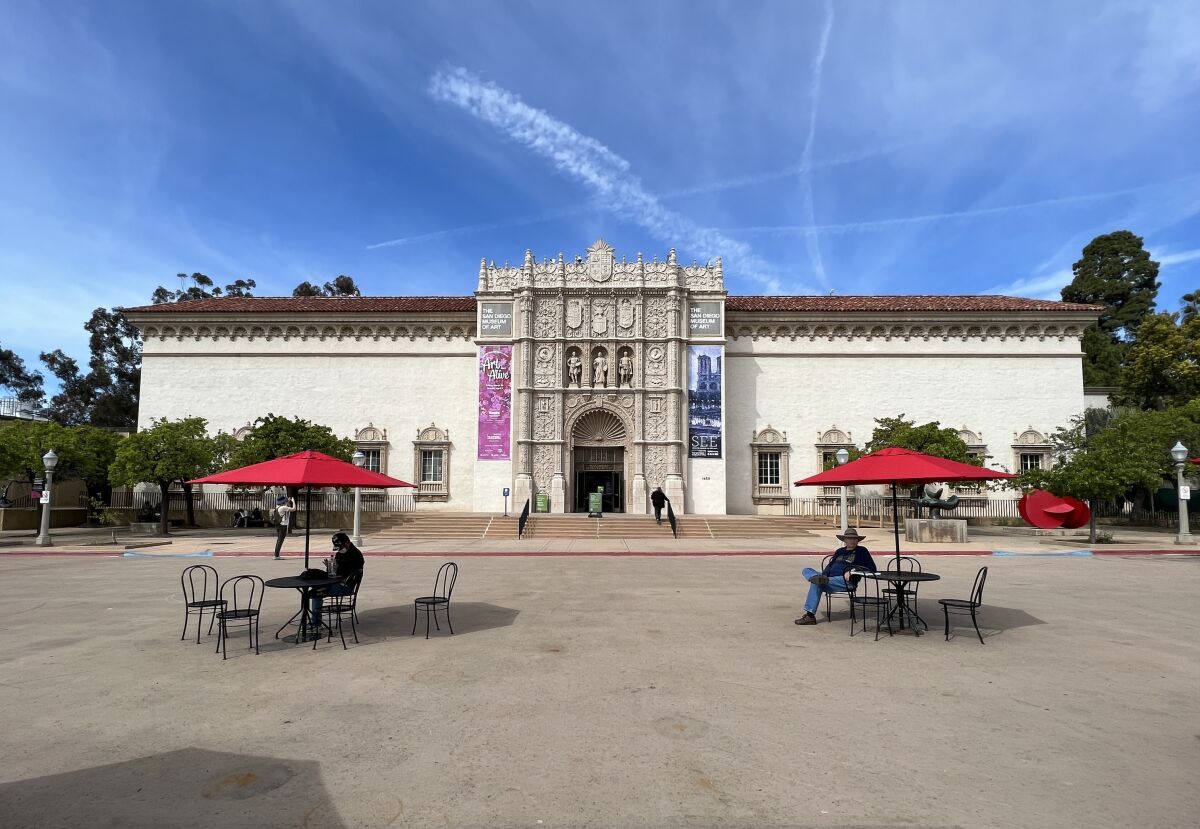 The main building of the San Diego Museum of Art in Balboa Park.