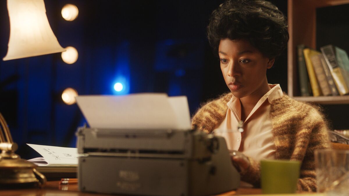 Samira Wiley as Lorraine Hansberry, in HBO Max's "Equal." 