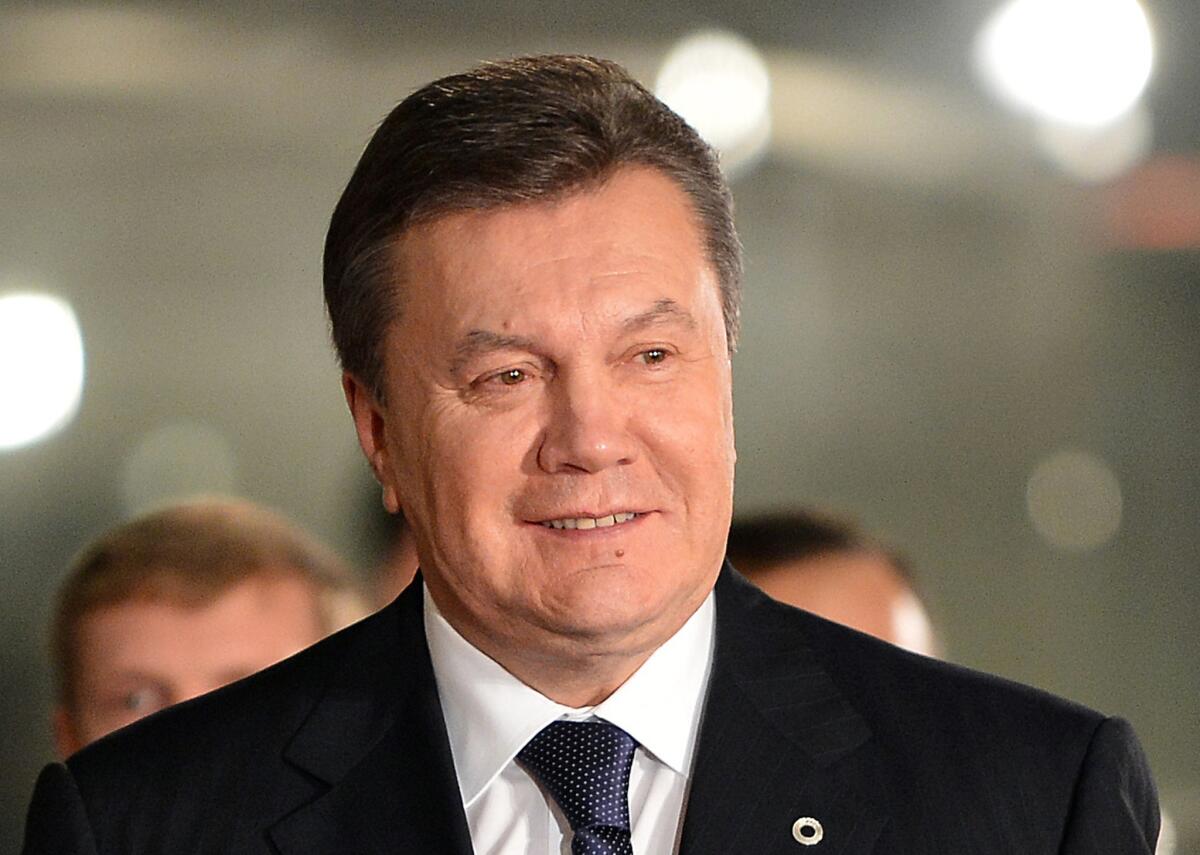 Ukrainian President Viktor Yanukovich in Vilnius, Lithuania, in November. He is currently on sick leave because of a respiratory ailment and fever.
