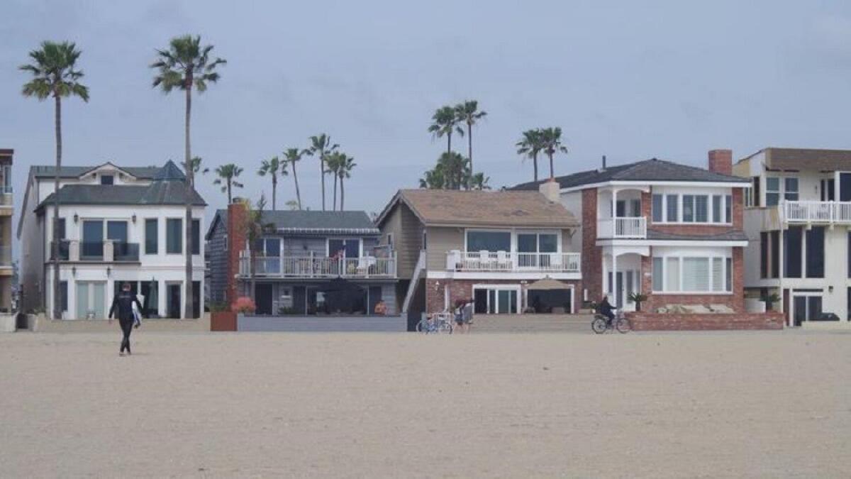 The Ocean Front area on the Balboa Peninsula in Newport Beach is especially popular for vacation homes.
